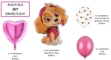 XXL Folienballon Figur - Paw Patrol: Skye - ø 80cm